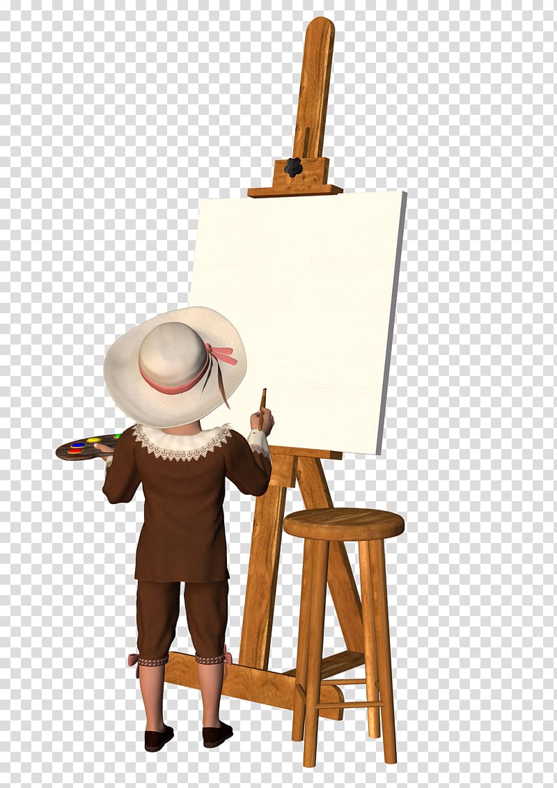 Easel Painting Art Canvas , painting transparent background PNG clipart