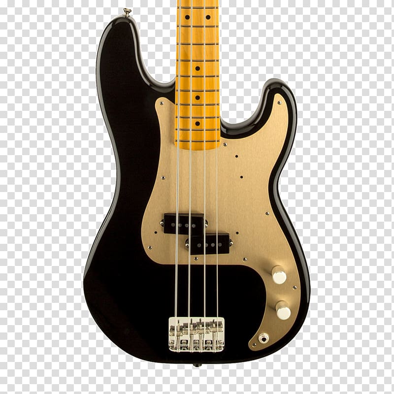 Fender Precision Bass Bass guitar Sunburst Fender Musical Instruments Corporation Fingerboard, Bass Guitar transparent background PNG clipart