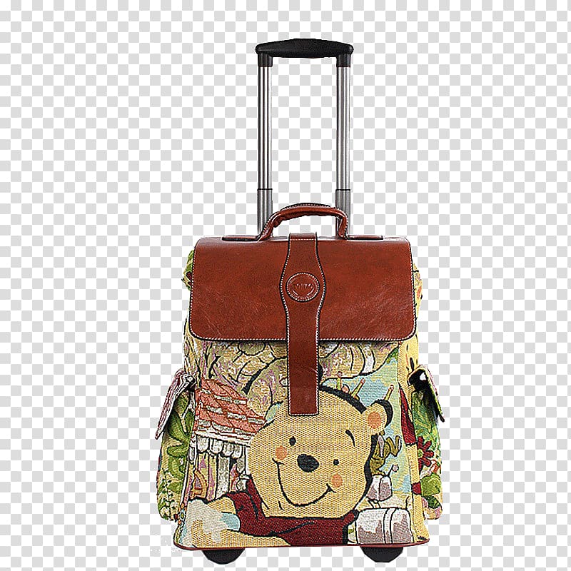 Handbag Backpack Suitcase Travel, Hand Trolley transparent background PNG clipart