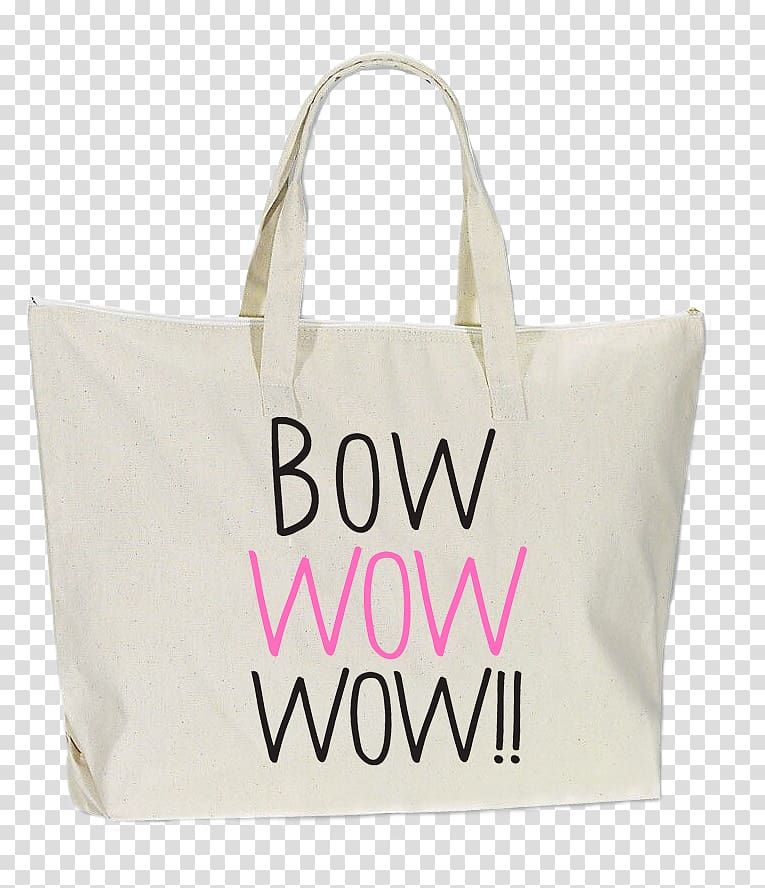 Tote bag Canvas Bow Wow Wow Denim Handbag, Bow Wow transparent background PNG clipart