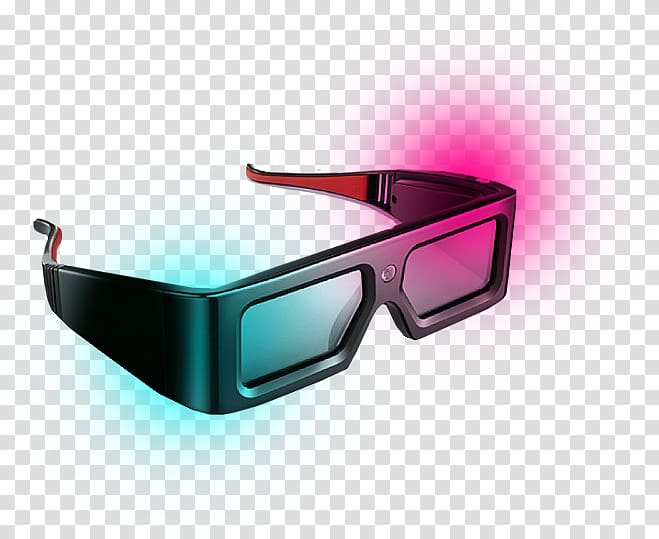 Glasses 3D-Brille Multimedia Projectors ViewSonic, glasses transparent background PNG clipart