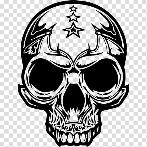 Logo Skull Color Decal, king skull transparent background PNG clipart