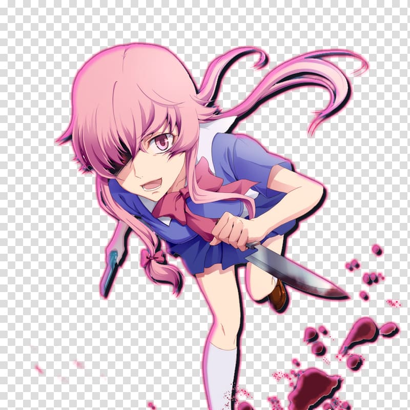 Yuno Gasai Future Diary Anime Yandere Wikia, Anime transparent background PNG clipart