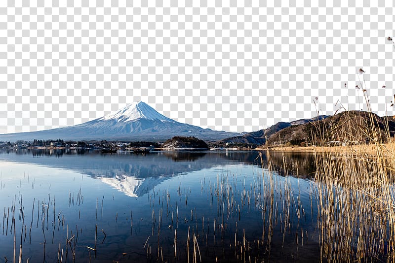 Mount Fuji Landscape Nature Mountain, Natural beauty of Mount Fuji in Japan transparent background PNG clipart