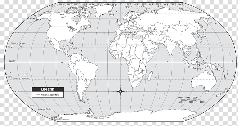 globe map of the world outline