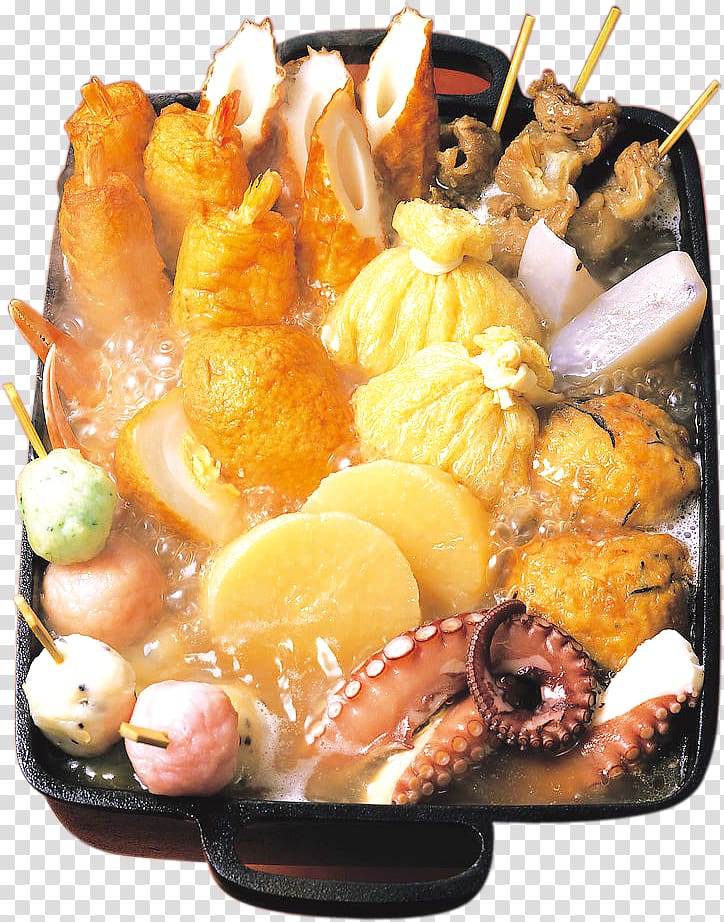 Japanese Cuisine Oden Hot pot Nabemono, Sea fishing transparent background PNG clipart