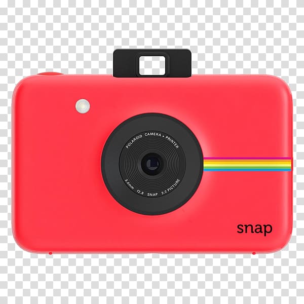 Polaroid Snap Touch 13.0 MP Compact Digital Camera, 1080p, White Polaroid Snap 10.0 MP Instant Compact Digital Camera, Pink Instant camera Zink, Camera transparent background PNG clipart