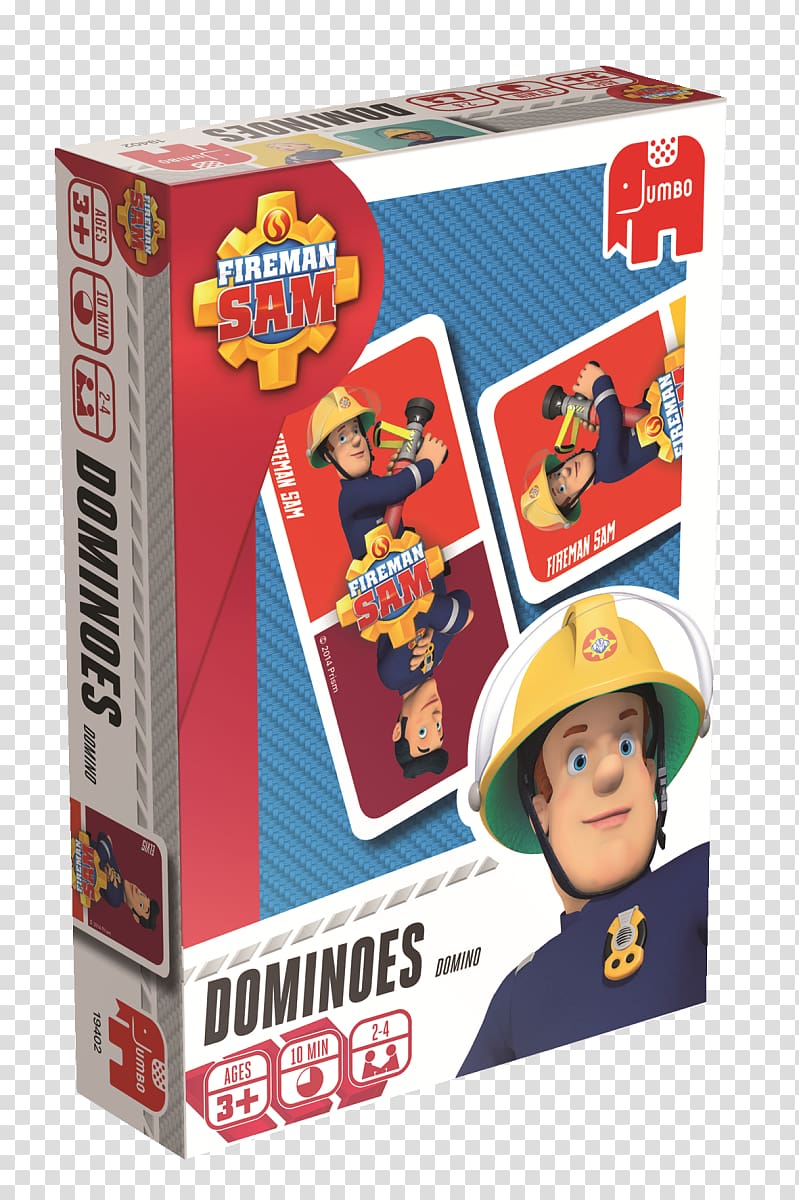 Dominoes Fireman Sam Jigsaw Puzzles Jumbo Games, firefighter transparent background PNG clipart
