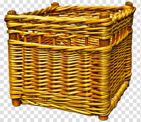 Picnic Baskets Basket weaving Wicker, wicker basket transparent background PNG clipart