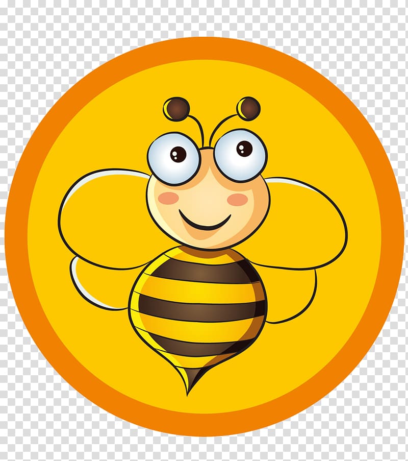 Apidae Honey bee Cartoon, Flying bee logo transparent background PNG clipart