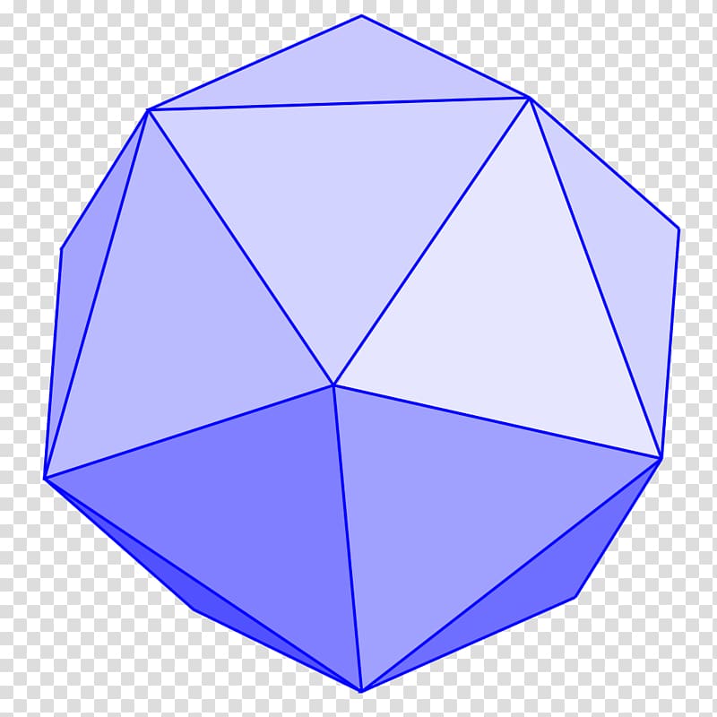 Regular icosahedron Geometry Angle, euclidean transparent background PNG clipart