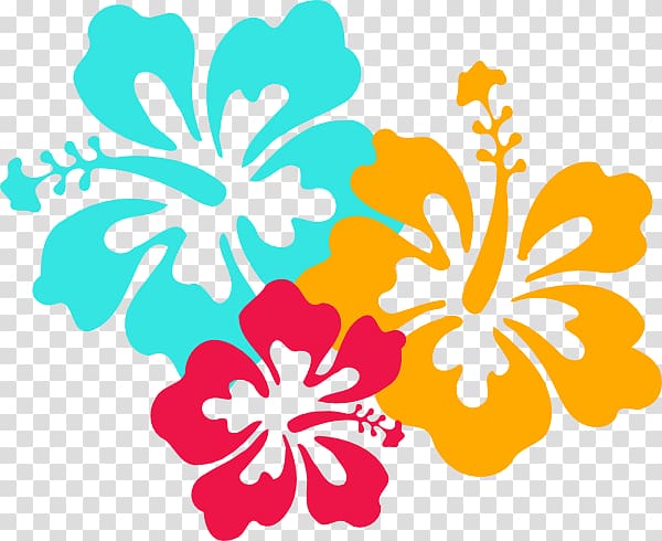 Hawaiian Maui Flower , Orange Hibiscus transparent background PNG clipart