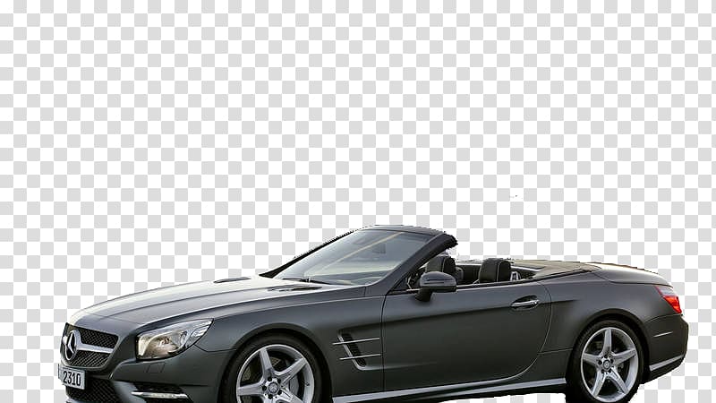 2013 Mercedes-Benz SL550 Sports car North American International Auto Show, Black Mercedes Cabriolet transparent background PNG clipart
