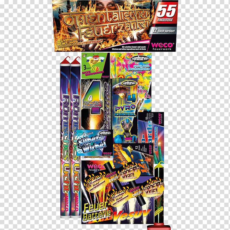 WECO Pyrotechnische Fabrik GmbH Fireworks Luchthuiler Roman candle Skyrocket, fireworks transparent background PNG clipart