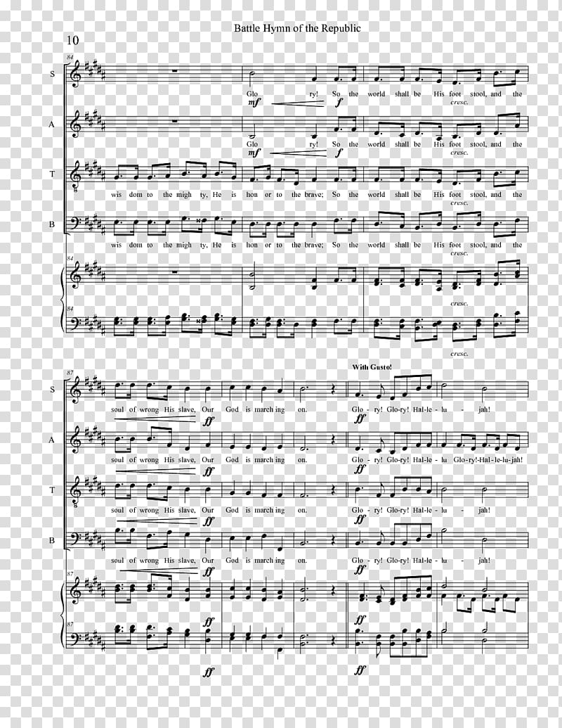 Sheet Music Choir SATB J.W. Pepper & Son, sheet music transparent background PNG clipart