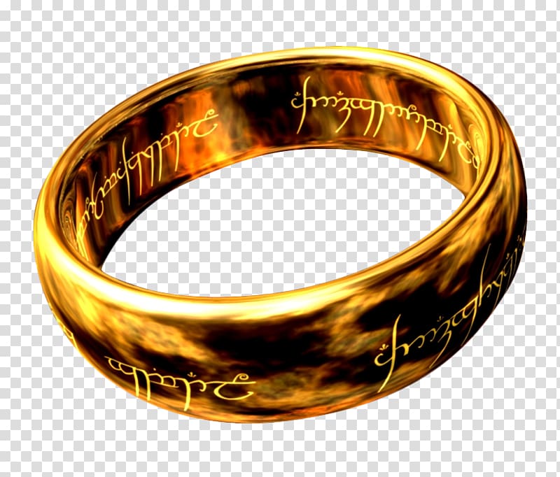 The Lord of the Rings Bilbo Baggins Frodo Baggins One Ring, ring transparent background PNG clipart