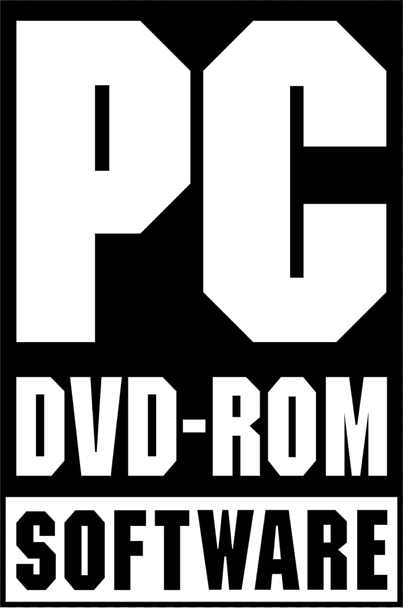 black and white PC DVD-ROM Software illustration, The Technomancer Logo CD-ROM Video game, Pic Dvd Logo transparent background PNG clipart