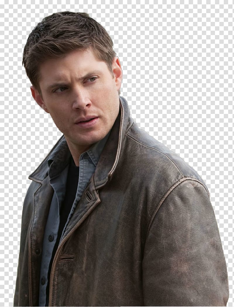 Jensen Ackles Leather jacket Dean Winchester Supernatural Sam Winchester, supernatural transparent background PNG clipart