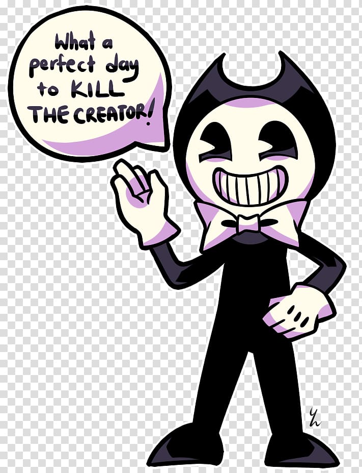 Bendy and the Ink Machine Video game Drawing, bendy face transparent background PNG clipart