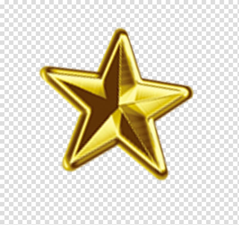 Star of Bethlehem Christmas, Gold five-pointed star transparent background PNG clipart