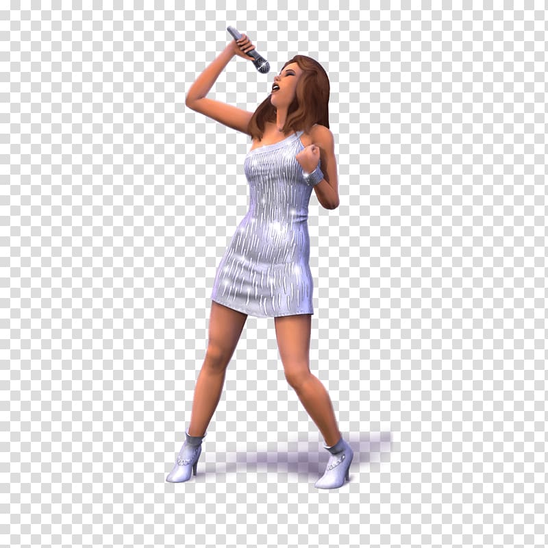 woman singing , The Sims Singing Girl transparent background PNG clipart