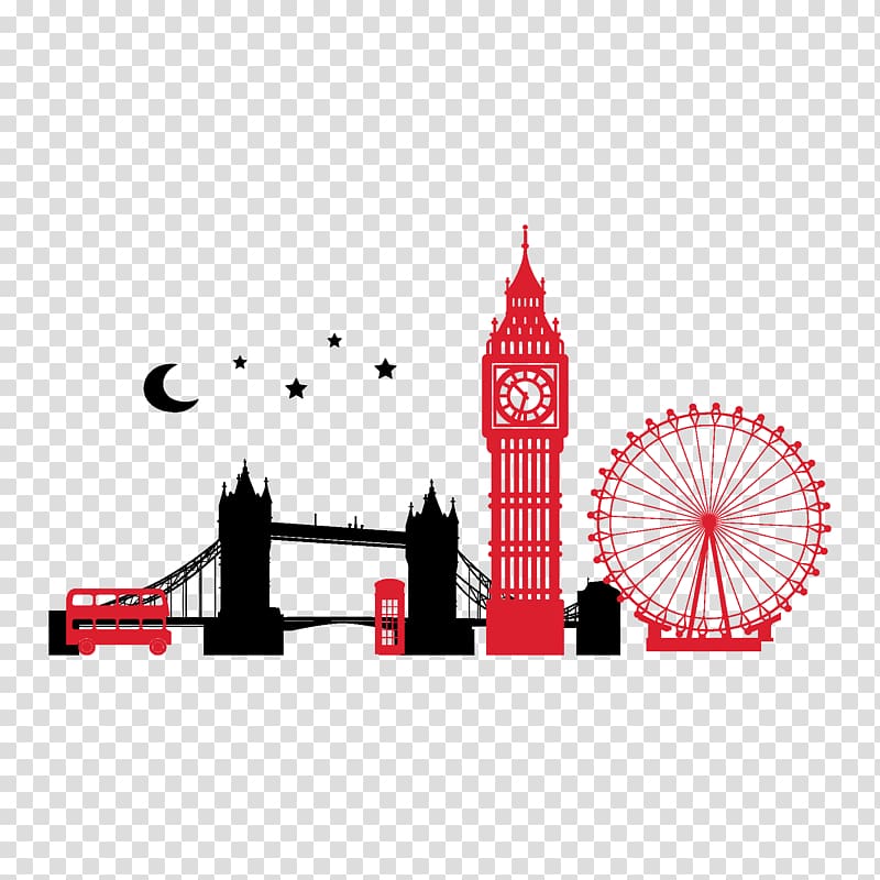 Big Ben Tower of London Tower Bridge Skyline , England transparent background PNG clipart