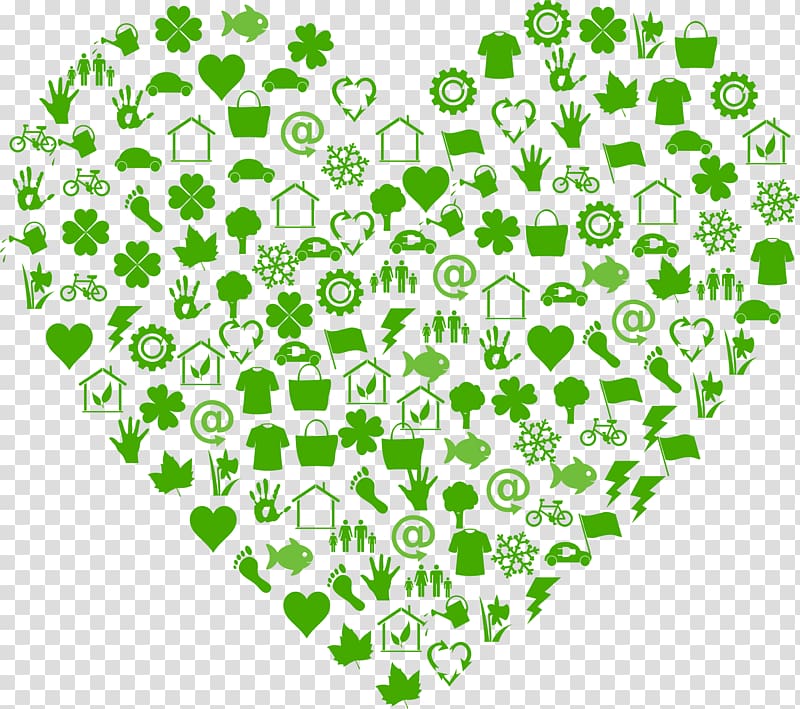 Heart Ecology Sustainability Natural environment Environmentally friendly, eco transparent background PNG clipart