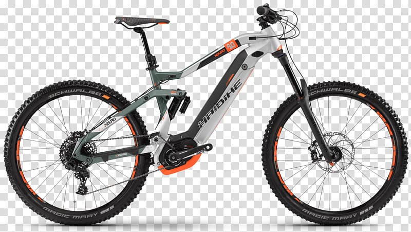 Haibike XDURO FatSix Electric Bike Electric bicycle Mountain bike, Bicycle transparent background PNG clipart