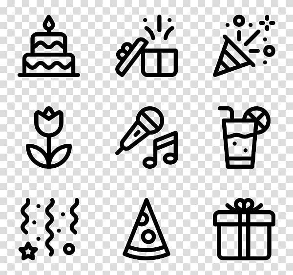 Computer Icons Icon design, birthday elements transparent background PNG clipart