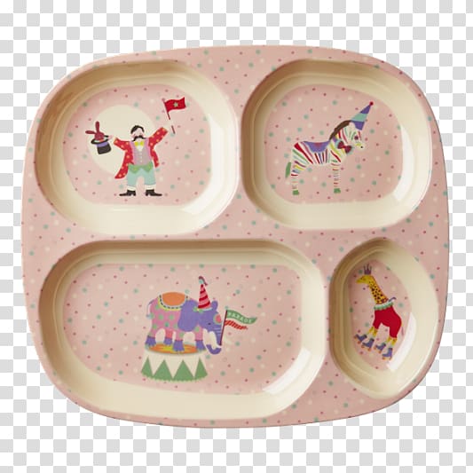 Plate Circus Child Melamine Tray, kid eating transparent background PNG clipart