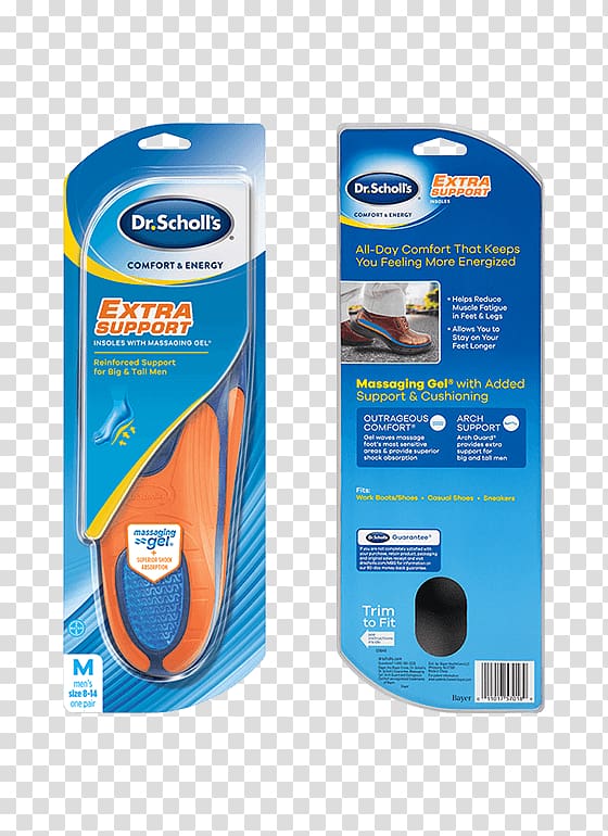 Dr. Scholl\'s Comfort & Energy Memory Fit Insoles Shoe insert Dr. Scholl\'s Women\'s, transparent background PNG clipart