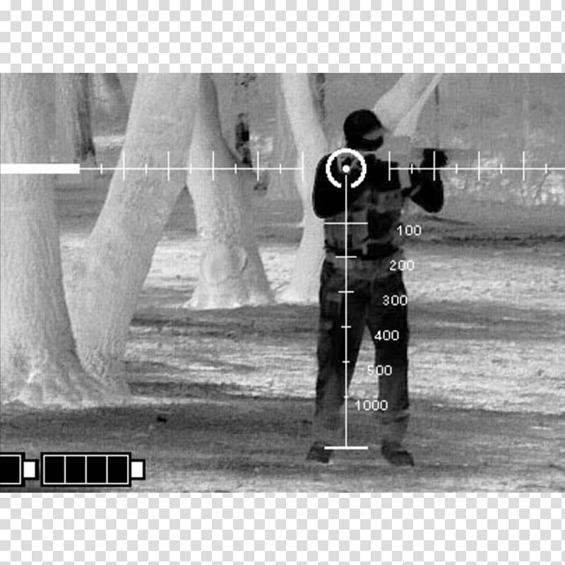 Thermal weapon sight Trijicon Infrared, Night Vision Device transparent background PNG clipart