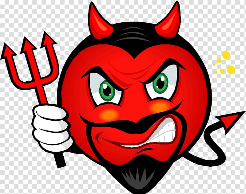 red and black devil emoticon illustration, Smiley Emoticon Devil Emoji T-shirt, Devil transparent background PNG clipart