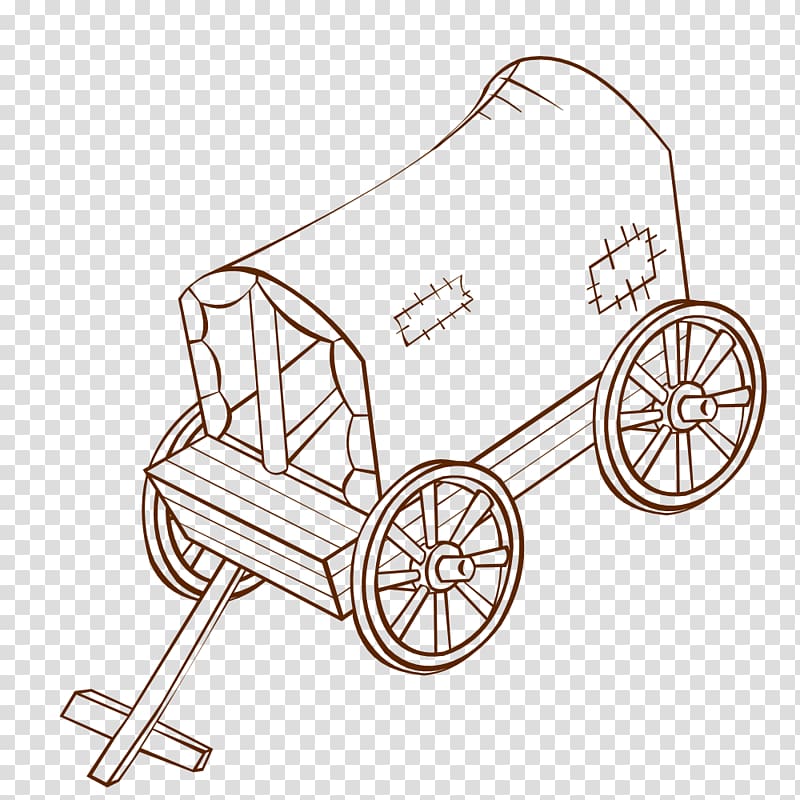 Caravan Drawing , cart transparent background PNG clipart