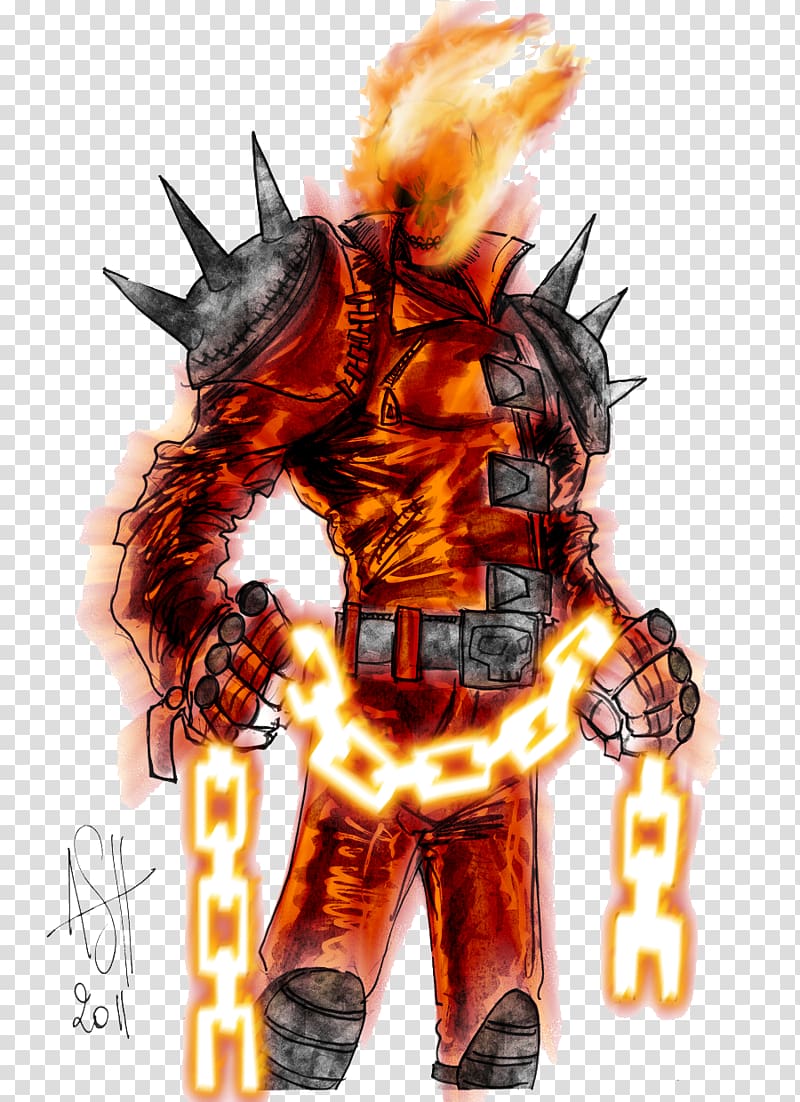 A Ghost Rider drawing I did for fun/speed drawing practice. Only took about  15 minutes. The goal was to just finish as fast as possible so I wasn't  trying to make everything