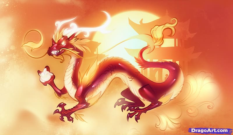 Chinese dragon Drawing , Chinese Dragons transparent background PNG clipart