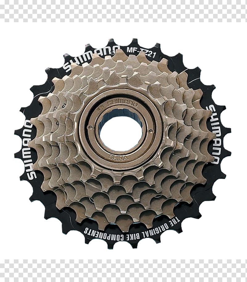 Cogset Bicycle Shimano Freewheel Hyperglide, Bicycle transparent background PNG clipart