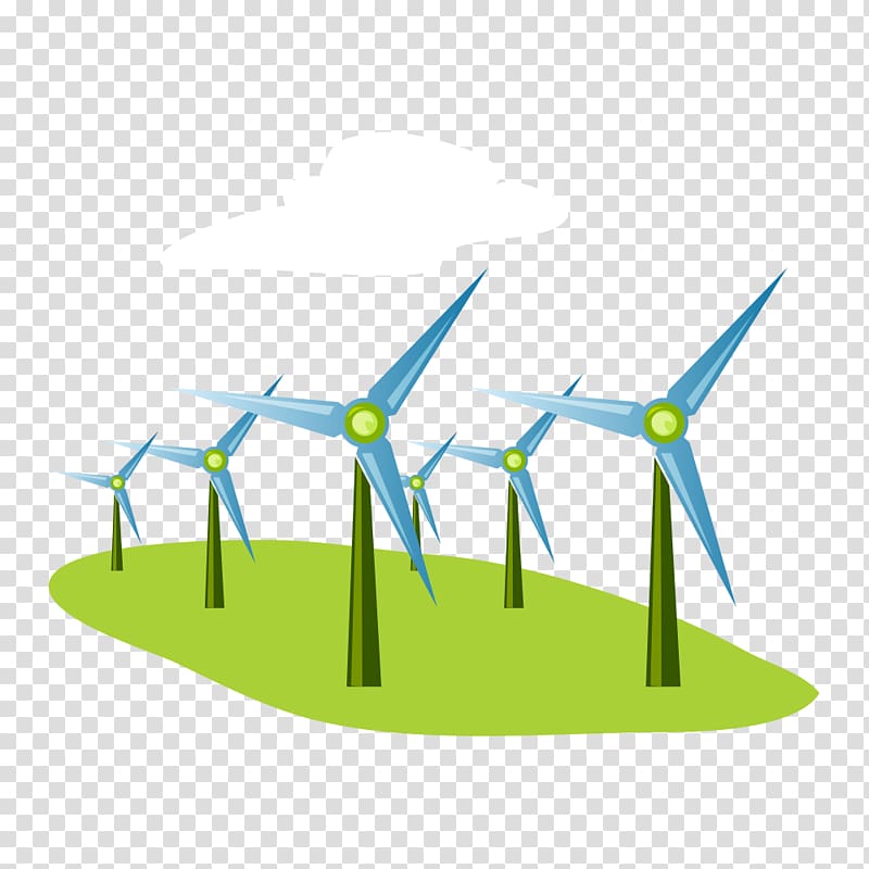 Wind farm Wind power Renewable energy, Energy and Environmental Protection transparent background PNG clipart