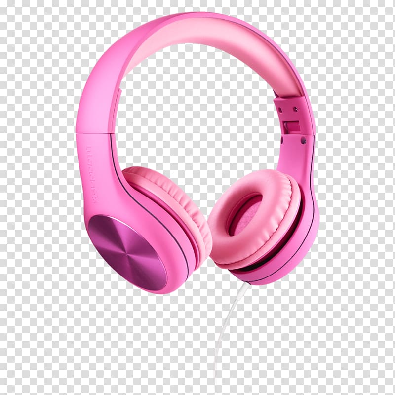 LilGadgets Connect+ Headphones LilGadgets Untangled Pro Child LilGadgets CarBuddy Universal Headrest Tablet Mount, pink wired headset microphones transparent background PNG clipart