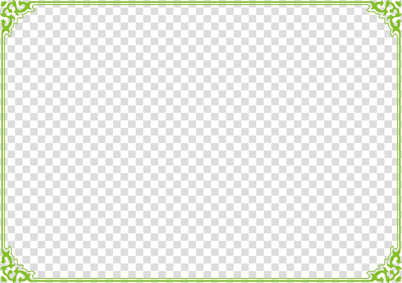 green border line decor, Green Area Pattern, Green Frame transparent background PNG clipart