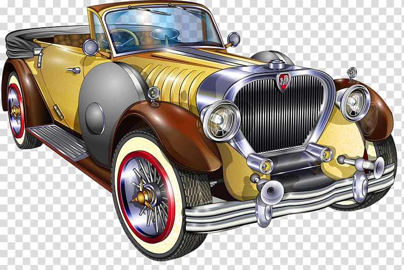 Vintage car Pontiac Classic car, car transparent background PNG clipart