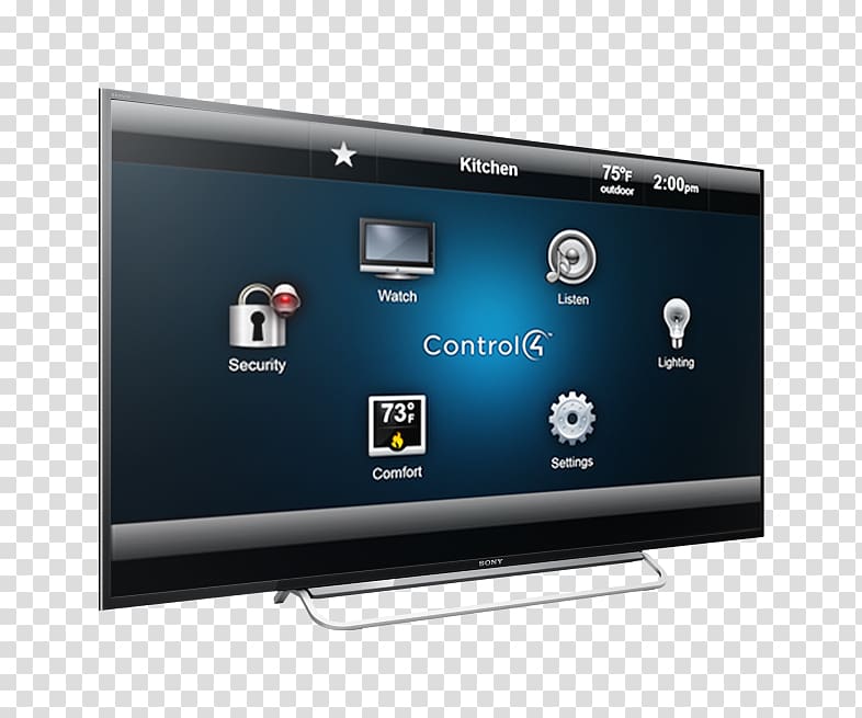 Home Automation Kits Computer keyboard LED-backlit LCD Computer Monitors Control4, sony tv transparent background PNG clipart