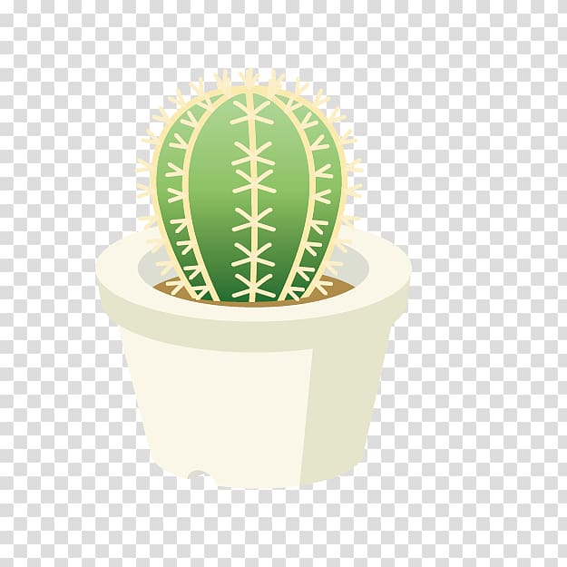 Cactaceae Flowerpot Drawing, Potted cactus cartoon transparent background PNG clipart