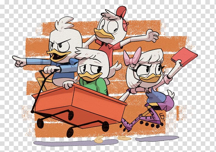 Huey, Dewey and Louie Webby Vanderquack Daisy Duck Fan art, huey dewey and louie transparent background PNG clipart
