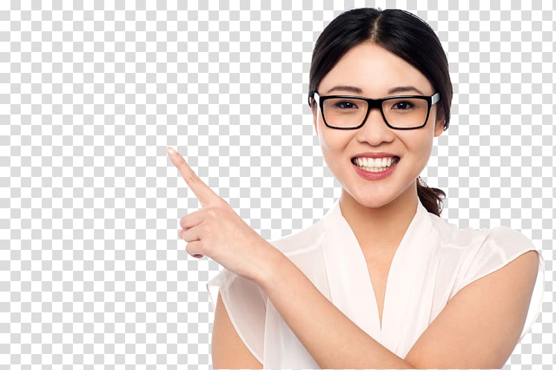 , girl pointing transparent background PNG clipart