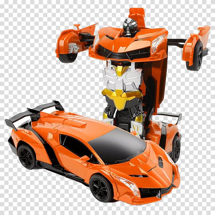 Megatron Model car Toy Transformers, Orange Transformers transparent background PNG clipart