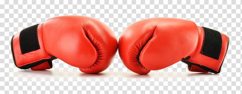 pair of red training gloves art, Boxing Glove Fist, Real boxing gloves transparent background PNG clipart