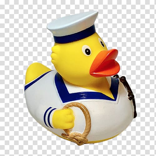 Rubber duck Ship Sea captain Sailor, ship Captain transparent background PNG clipart
