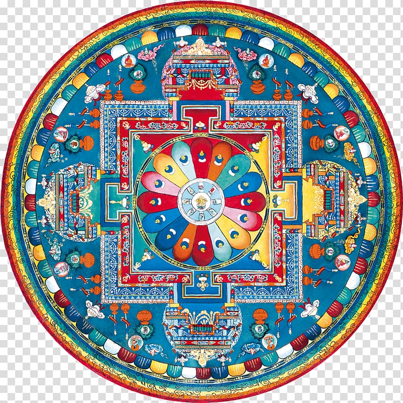 Mandala Tibetan Buddhism Buddhahood Tathāgata, Buddhism transparent background PNG clipart