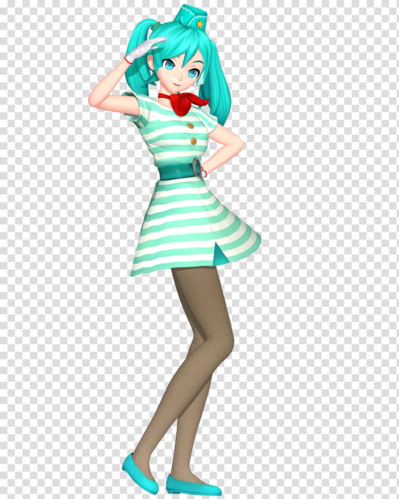 Hatsune Miku Flight attendant Character, attendants transparent background PNG clipart